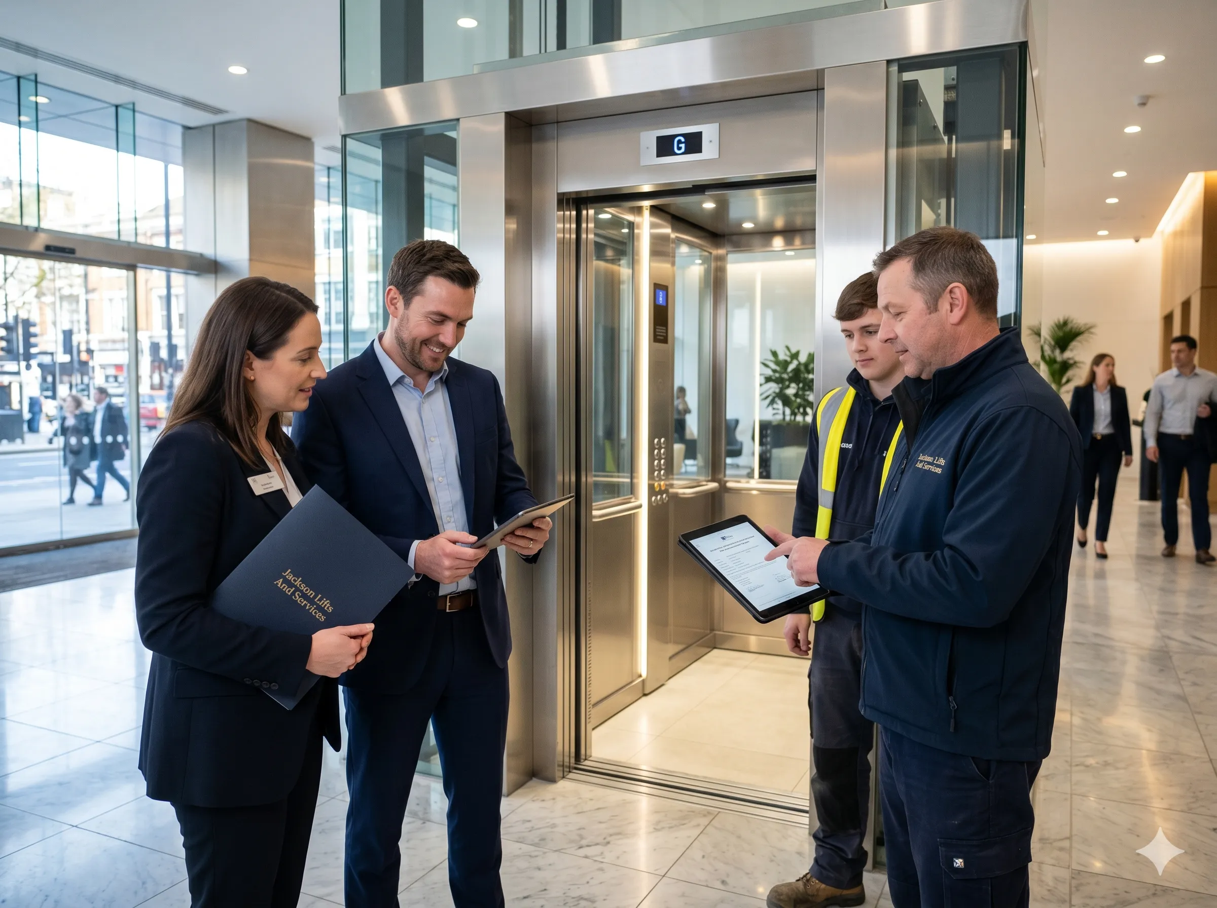 Lift handover certificate