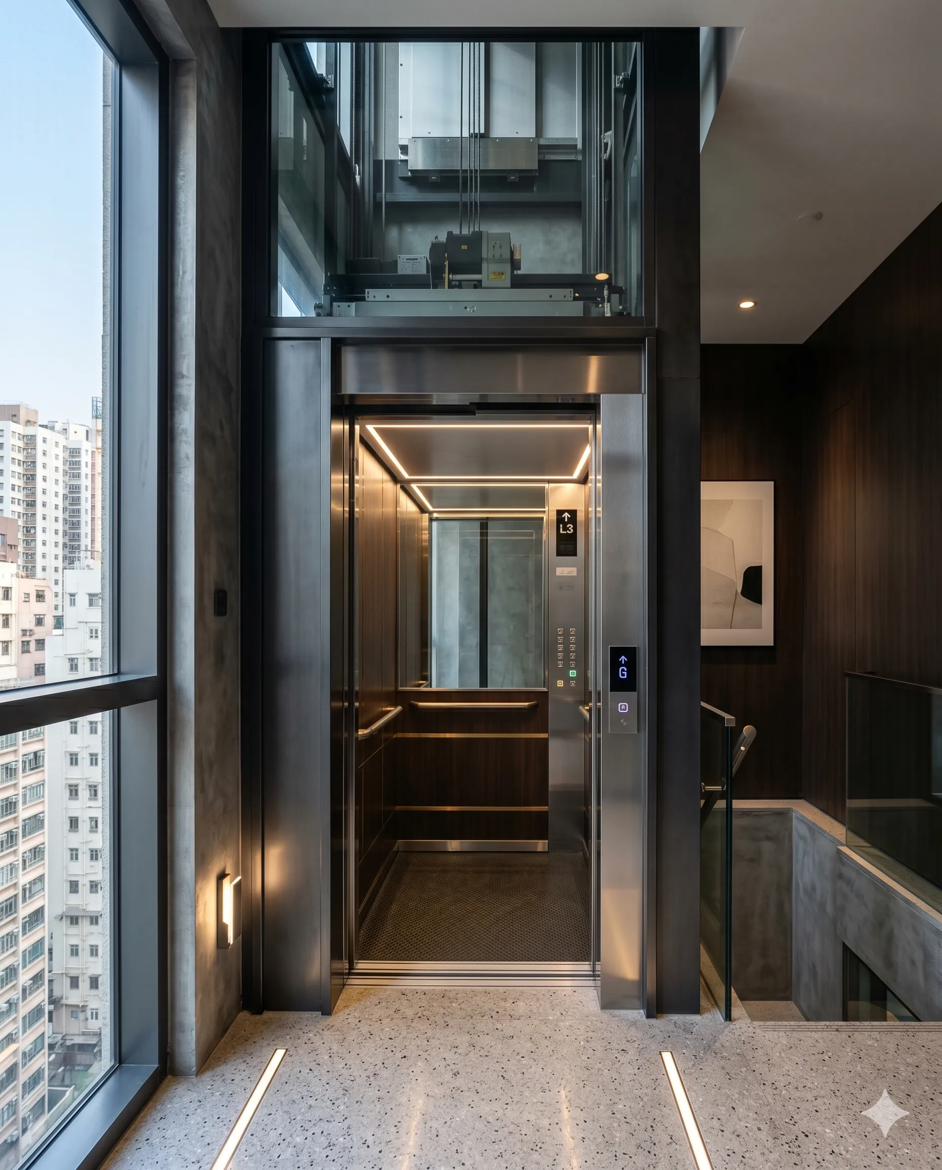Compact MRL elevator planning for limited spaces