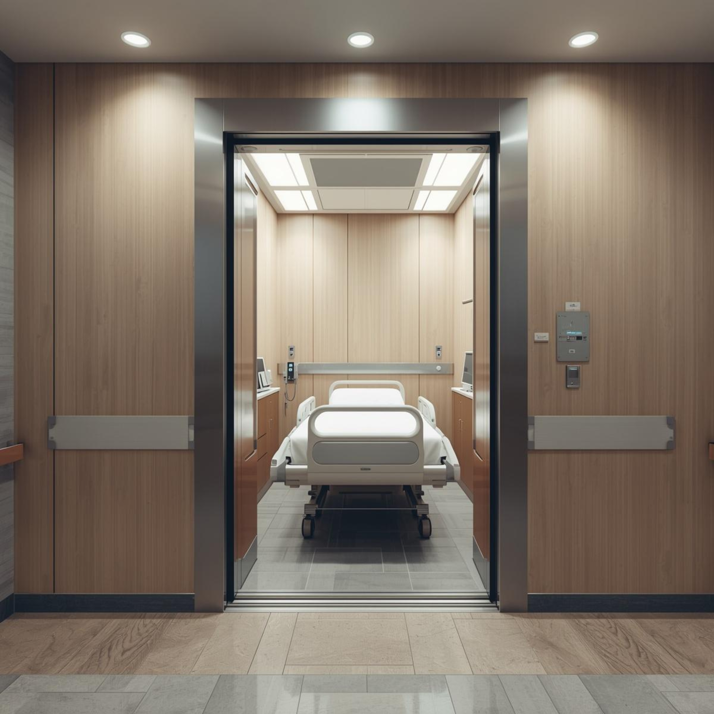 Hospital lift installation image 2