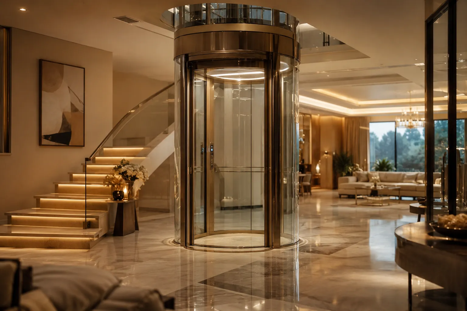 Villa home lift
