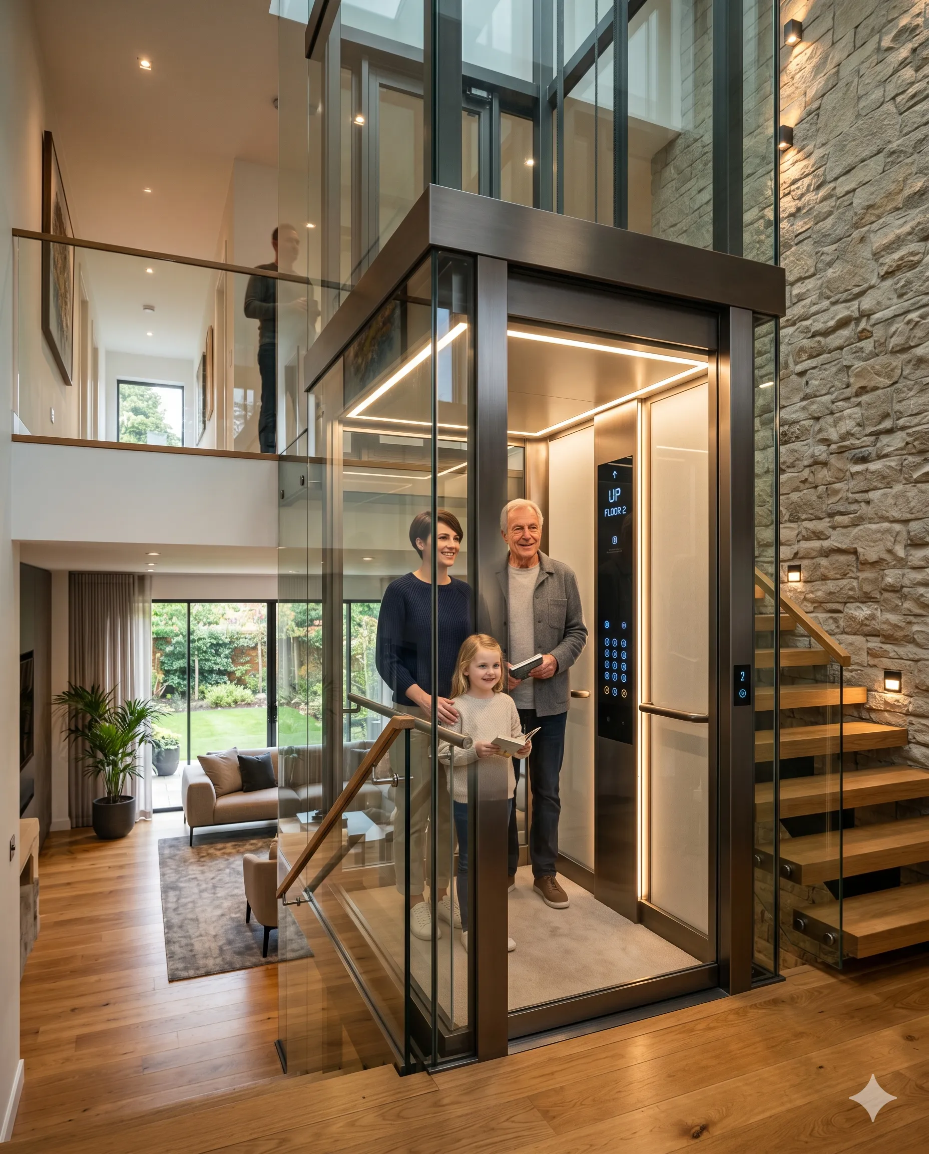 Future ready duplex home lift installation