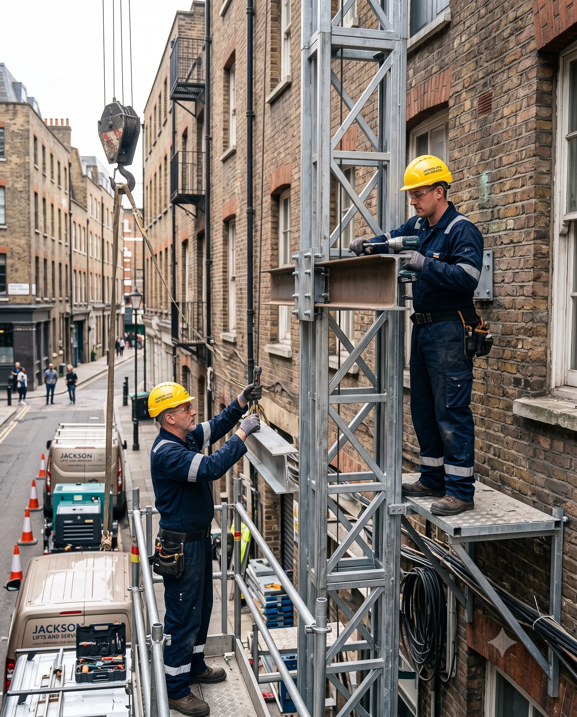 Structure lift installation process