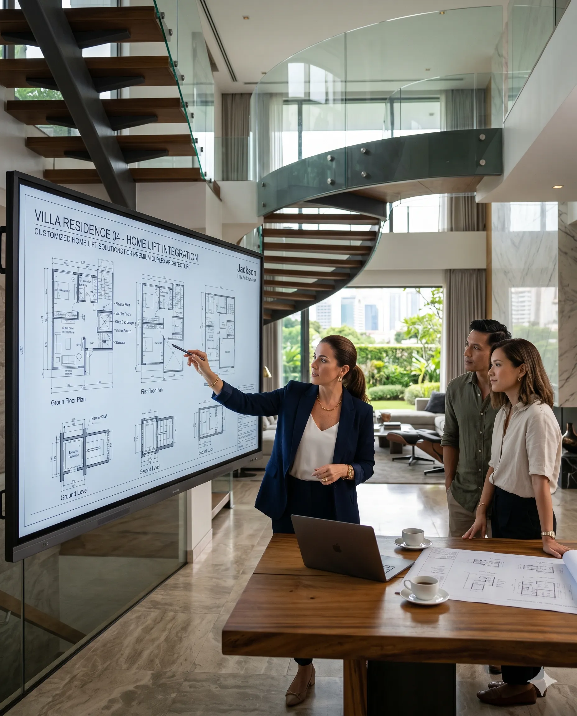 Personalized villa elevator systems for different villa layouts