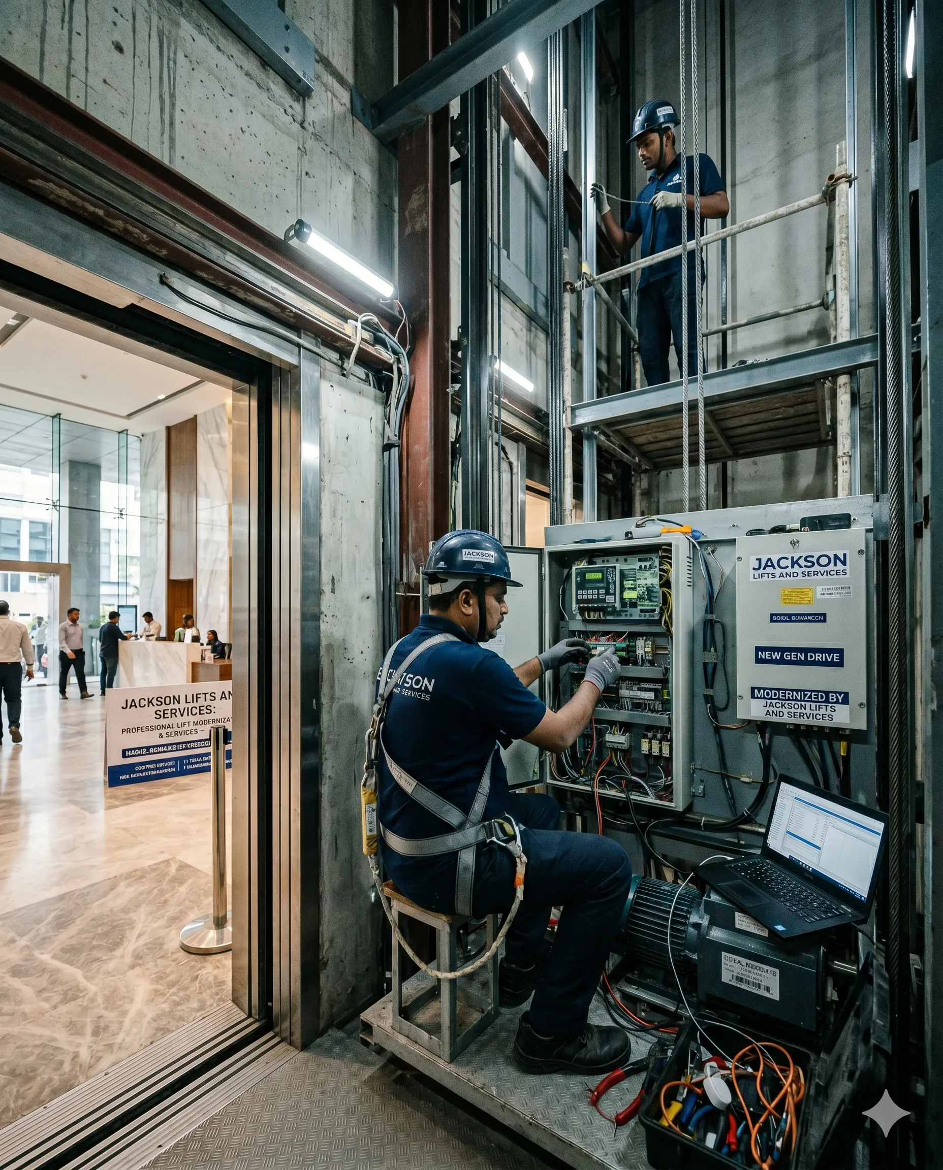 Lift upgradation services in Hyderabad by Jackson Lifts and Services