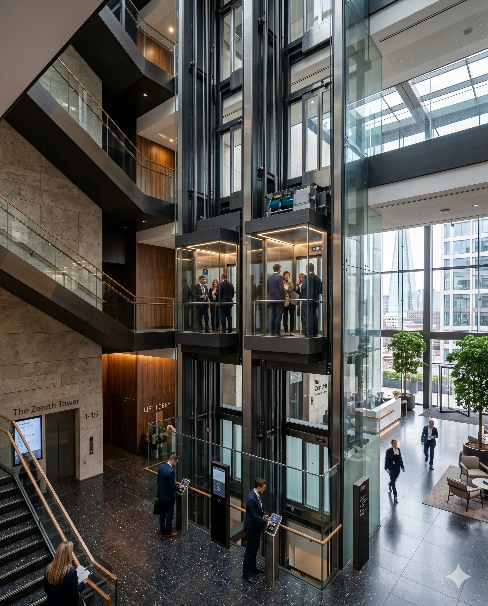 MRL elevator system for modern building infrastructure